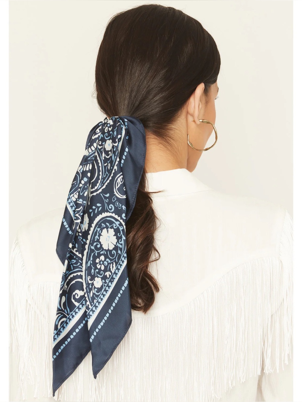 NWT Idyllwind by Miranda Lambert PEYTON BANDANA PRINT HAIR TIE SET - 2 PIECE